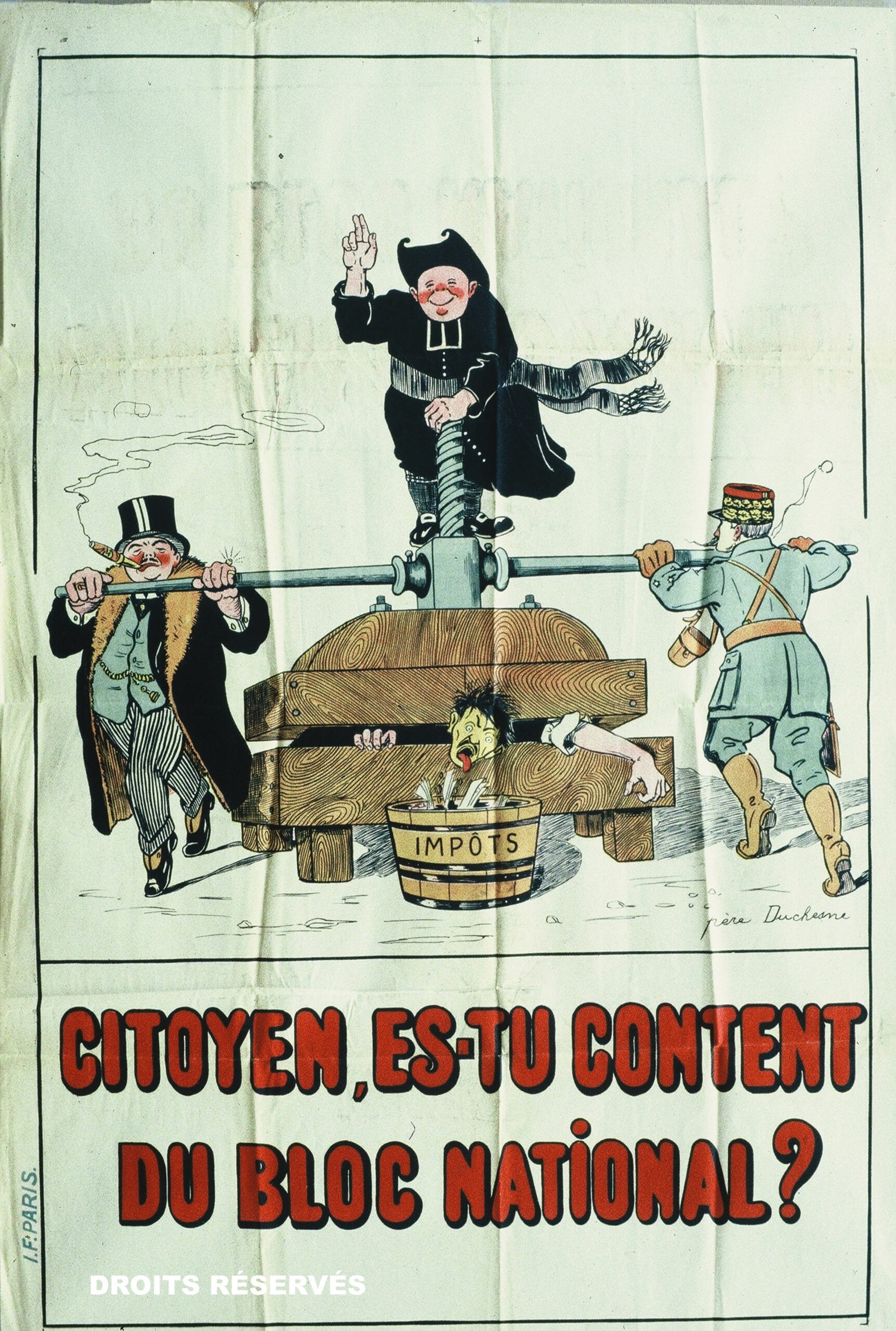 affiches créées pour les législatives de mai 1924