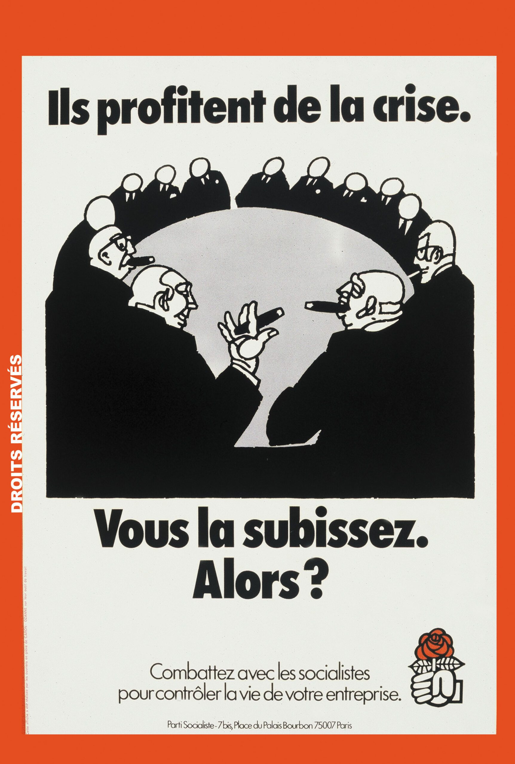 type d'affiches pendant la crise du pétrole, septembre 1975.